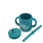 Силиконова чаша със сламка Sassi - Лисица