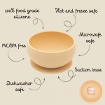 Силиконова купичка за хранене с вакуум Sassi - Динозавър