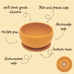 Силиконова купичка за хранене с вакуум Sassi - Динозавър