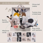 Комплект за новородено Taf Toys - Черно бели елементи, 10 части