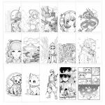 Творчески комплект Buki France - Професионално студио за рисуване, Манга