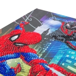 Творчески комплект Craft Buddy - Спайдърмен, Направи сам, Тетрадка с диамантена корица