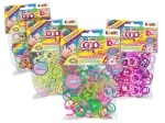 Творчески комплект Craze - Loops, 300 броя ластици, асортимент