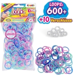Творчески комплект Craze - Loops, 600 броя ластици, асортимент