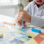 Творчески комплект Totum - Bluey, Оцветяване с точки