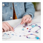 Творчески комплект Totum - Frozen II, Гривни с букви, 4 броя