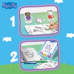 Творчески комплект за рисуване 2 в 1 Lisciani - Peppa Pig, С раница