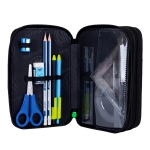 Ученически несесер с пособия Astra - Футболна топка, Неон, 3 ципа