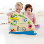 Дървена играчка Hape - Ролер с цветни топки