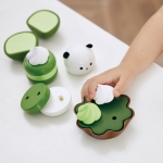 Детски дървен комплект Hape - Зелен чай, 8 части