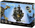 3D пъзел Revell - Черната перла, с LED осветление, 293 части