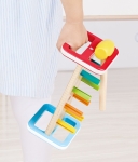 Дървен комплект Hape - Игра с чукче, Дъга