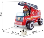 Дървена играчка Hape - Пожарна кола