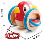 Дървена играчка за дърпане Hape - Пиленце