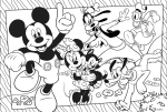 Двулицеви пъзели Lisciani - Mickey Mouse, 4 х 48 части