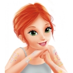 Комплект татуировки Buki France - 75 броя, Металик