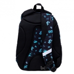 Ученическа раница Astra - Тъмен Пиксел, 3 ципа