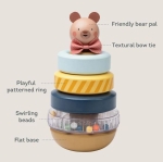 Бебешка играчка Taf Toys - Кула с рингове, Мече