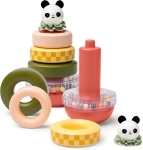 Бебешка играчка Taf Toys - Кула с рингове, Панда