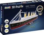 3D пъзел Revell - RMS Титаник, с лед светлини, 266 части