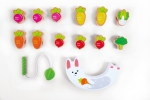 Дървена играчка Hape - Зайче, за баланс и нанизване