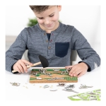 Дърводелски комплект Totum - Динозаври, 17 части