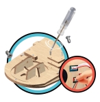 Детска игра за сглобяване Buki France - Баскетболен кош