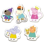 Детски пъзел 5 в 1 Educa - Прасенцето Пепа и приятели