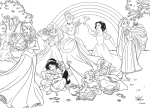 Двулицев пъзел Lisciani - Disney Princess, Свят на дъгата, 108 части