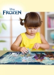 Двулицев пъзел за оцветяване Lisciani - Frozen, 24 части
