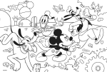 Двулицеви пъзели Lisciani - Mickey Mouse, 4 х 48 части