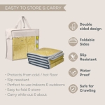 Двустранна подложка за игра с топки Taf Toys - Fold ′n Fun, Тъмно синя