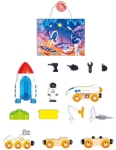 Игрален комплект Hape - Космическо приключение, 15 части