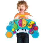 Интерактивна играчка 10 в 1 Infantino - B Kids, Музикален център, Червен