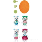 Комплект дървени фигурки Hape - Семейство полярни мечки, 10 части