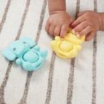 Силиконови бебешки гризалки Infantino - Слонче & Лъвче, 2 броя