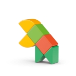 Магнитен конструктор Geomag - Magicube, Стартов комплект, 6 части