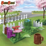 Мини конструктор BanBao - Градина с цветя, 25 части