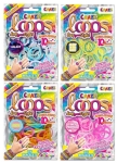 Творчески комплект Craze - Loops, 100 броя ластици, асортимент