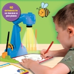 Образователен комплект Lisciani -  Училище по писане с LED прожектор