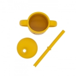 Силиконова чаша със сламка Sassi - Лисица