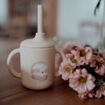 Силиконова чаша със сламка Sassi - Лисица