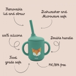 Силиконова чаша със сламка Sassi - Лисица