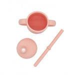 Силиконова чаша със сламка Sassi - Лисица