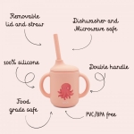 Силиконова чаша със сламка Sassi - Лисица