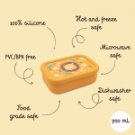 Силиконова кутия за храна Sassi - Ленивец