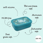 Силиконова кутия за храна Sassi - Ленивец