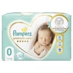 Бебешки пелени Pampers - Premium Care 0, 30 броя