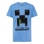 Детска пижама с къс ръкав Minecraft - Creeper, Blue