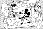 Двулицеви пъзели Lisciani - Mickey Mouse, 4 х 48 части